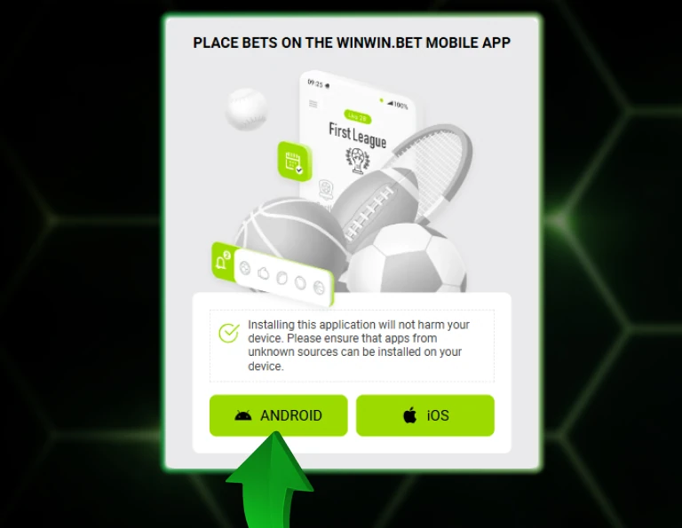Android download installation button