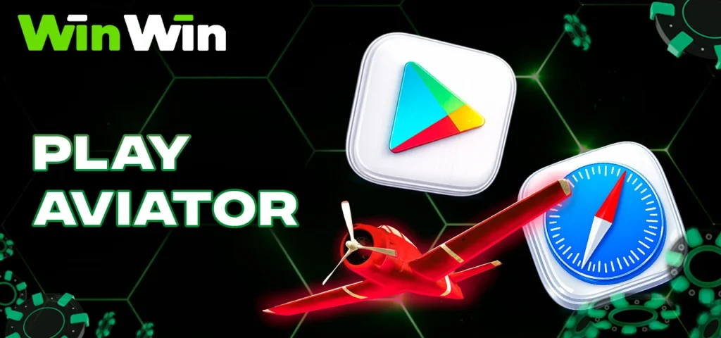 Play Aviator through Safari or Google Play