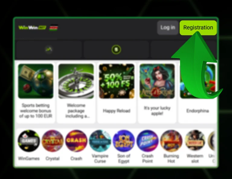 sign-up button