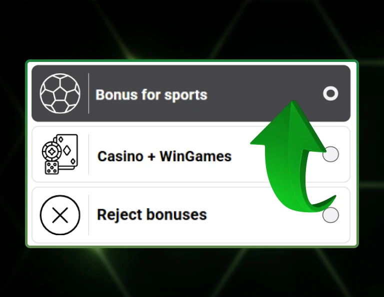 Sports betting bonus offer