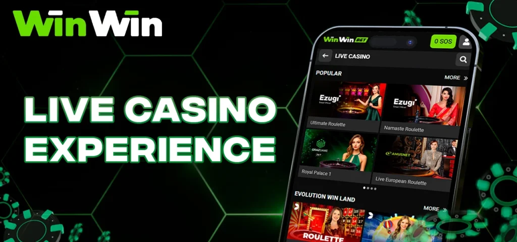 Playing live casino games on a smartphone