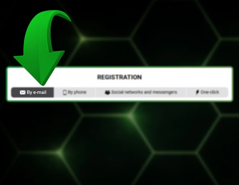 Selecting email registration